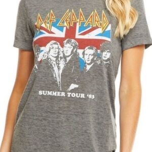 Chaser Tee Def Leopard fashion concert style tee Pyromania tour